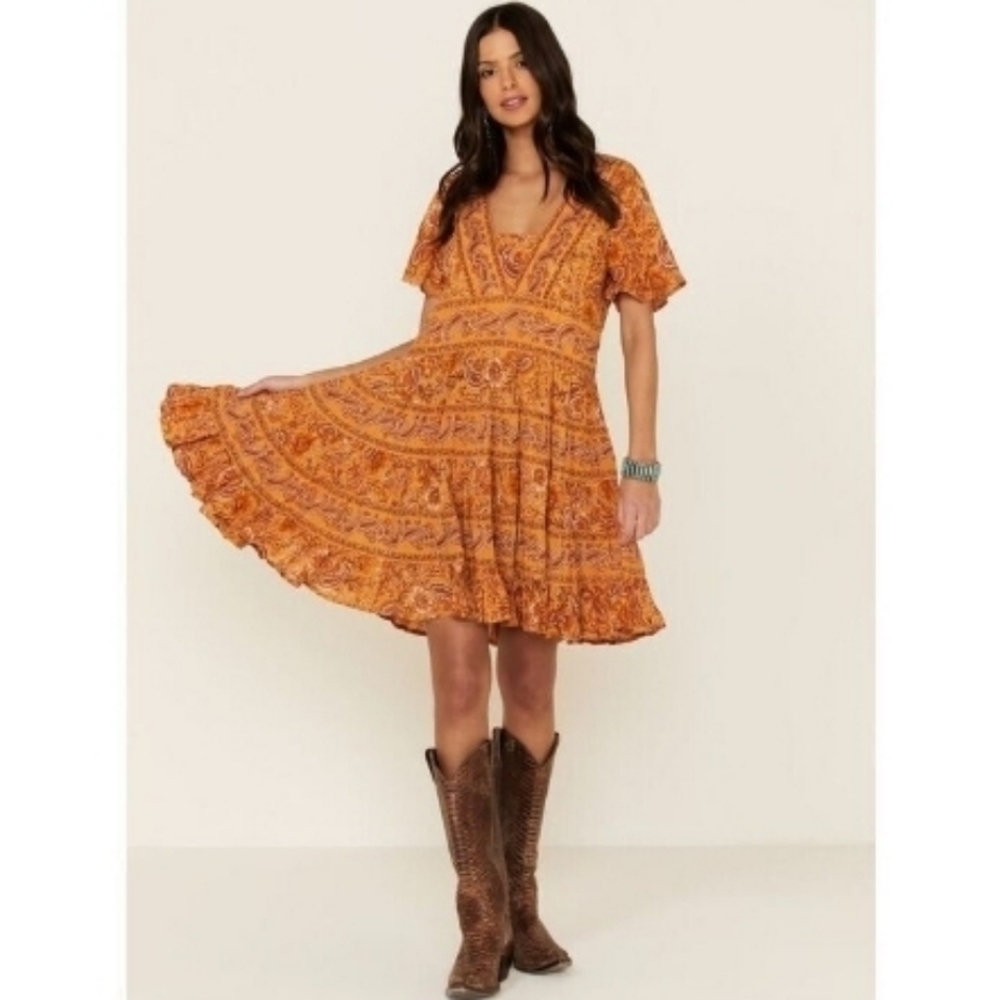 Patrons of Peace Toluca Border Print Mini Dress Tunic